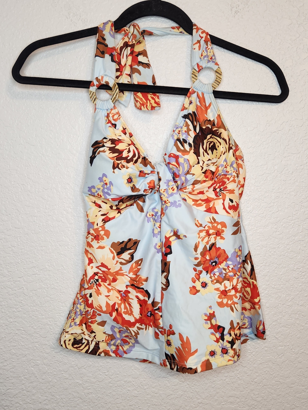Antonio Melani blue floral tankini set skort 2 piece swimsuit S - Picture 13 of 16
